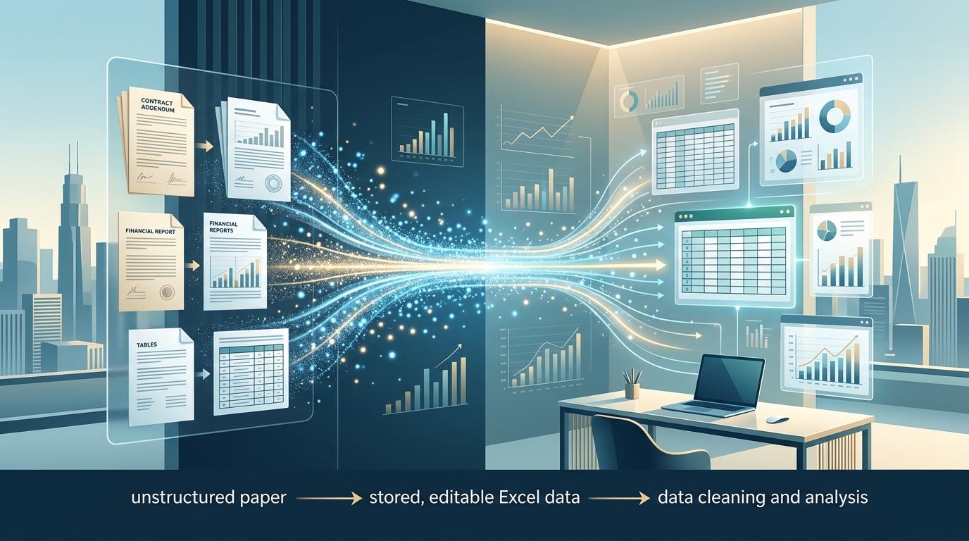 PDF 表格提取到 Excel 的工作流 文章配图