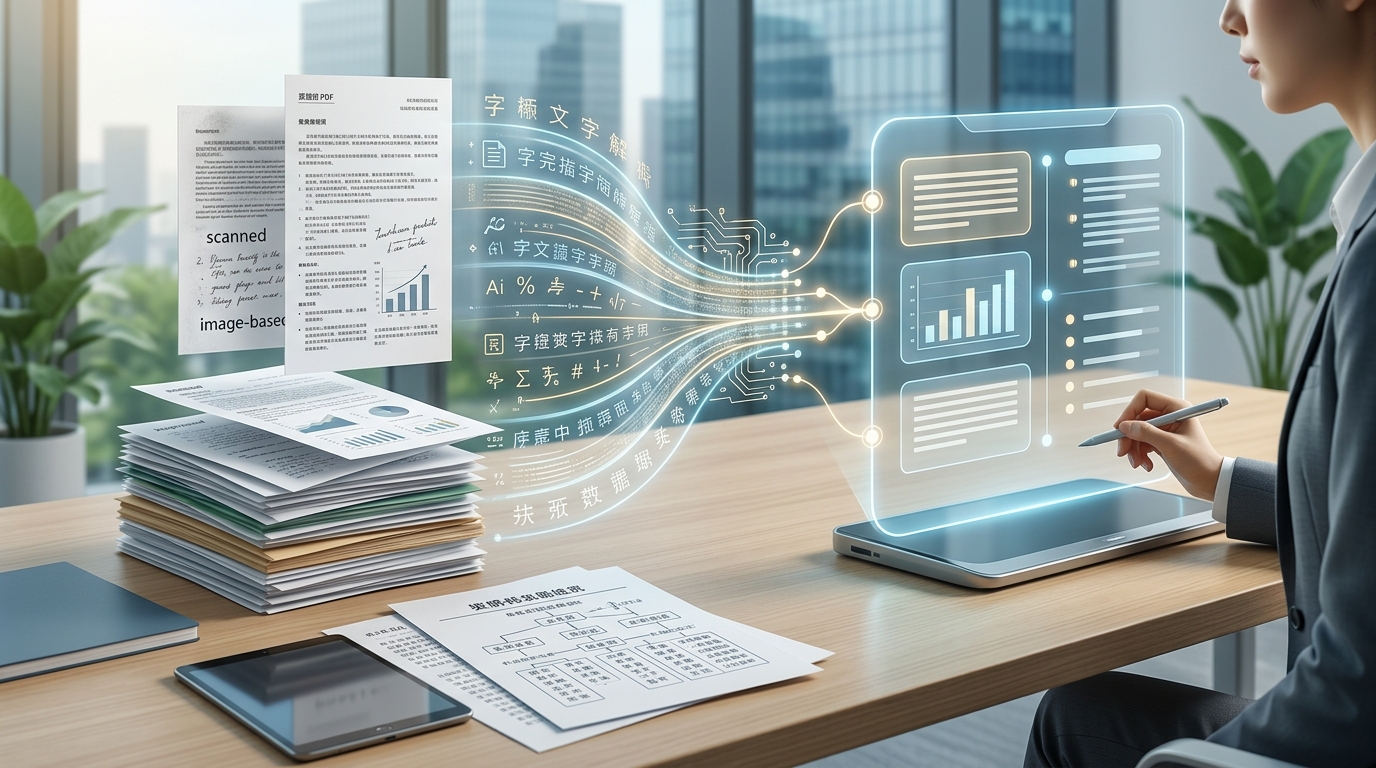 扫描 PDF 先 OCR 再总结的流程 文章配图