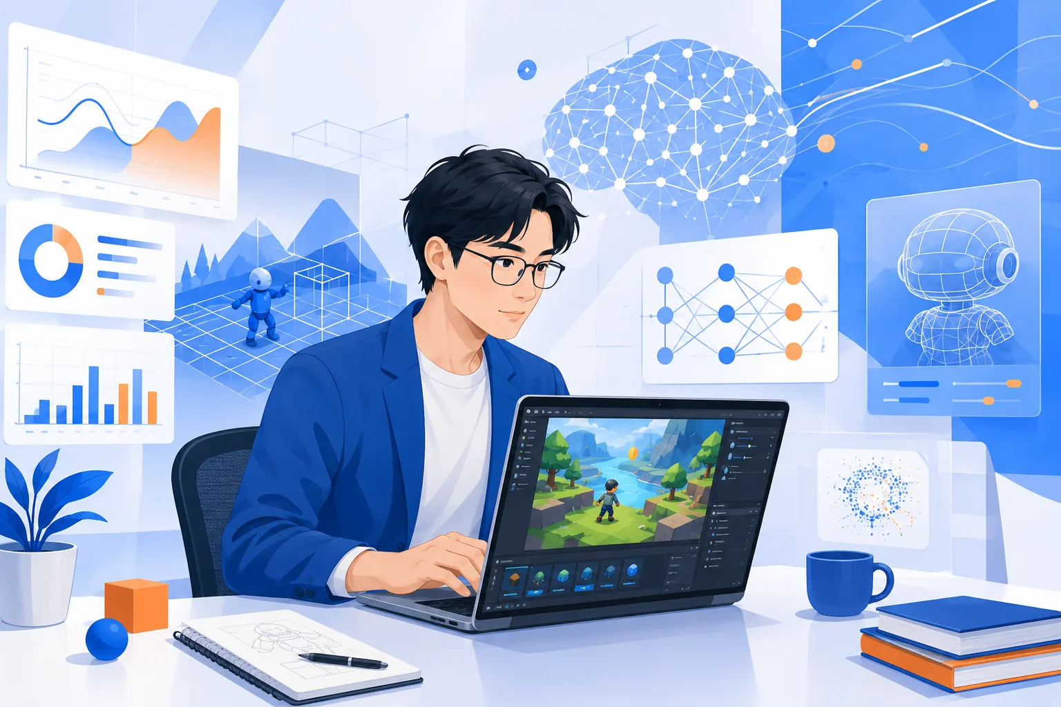 AI游戏开发2026：5款AIGC工具+独立游戏月入3万实战