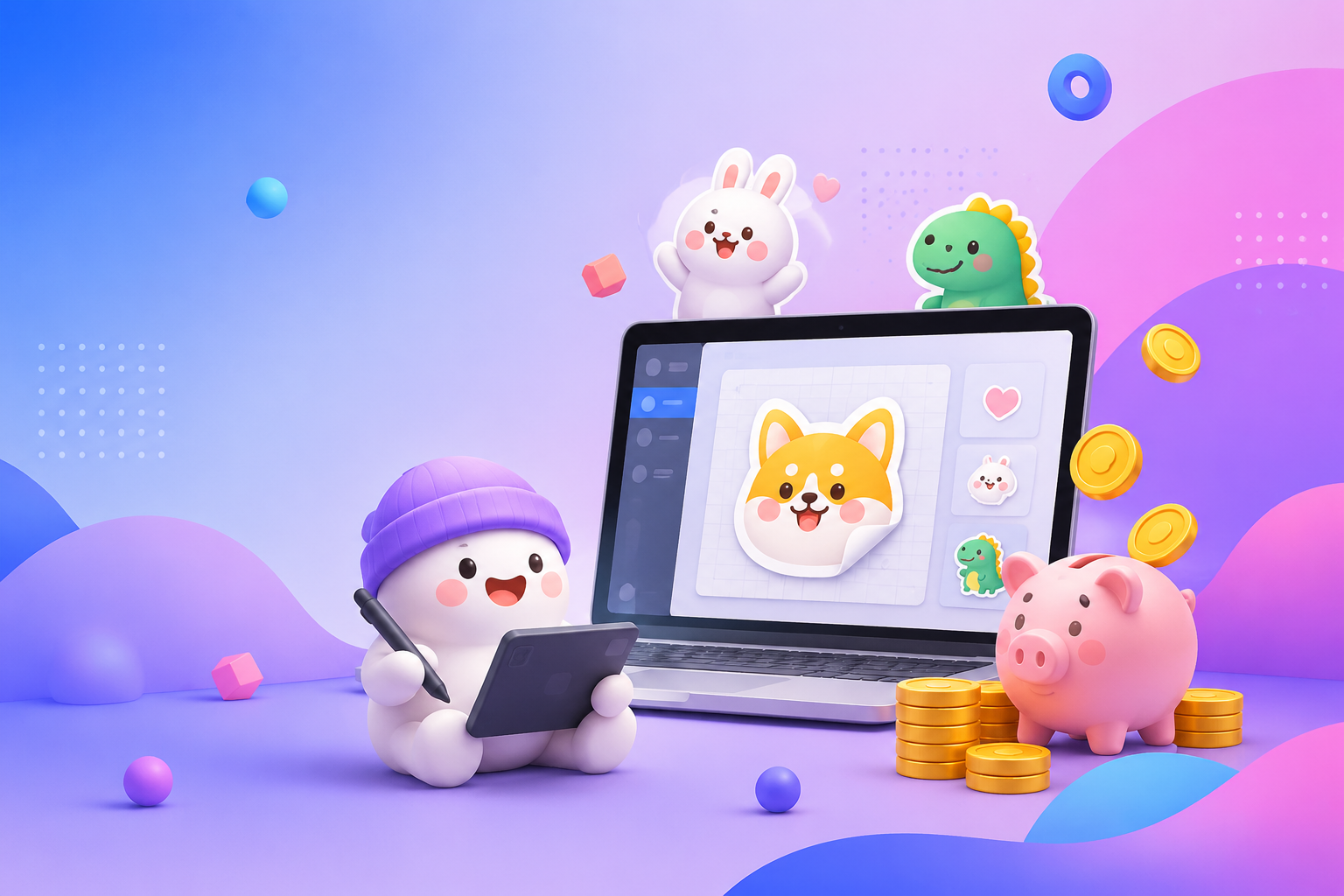 AI做表情包赚钱2026：设计+上架+收益全流程