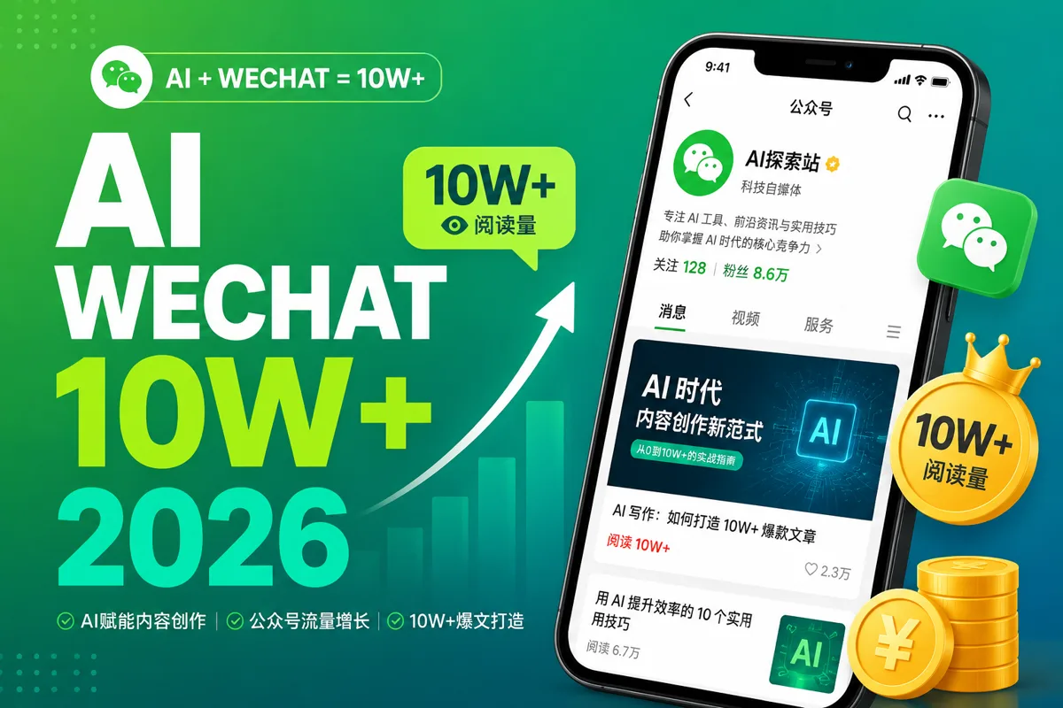 AI写公众号爆文：2026年10万+全流程