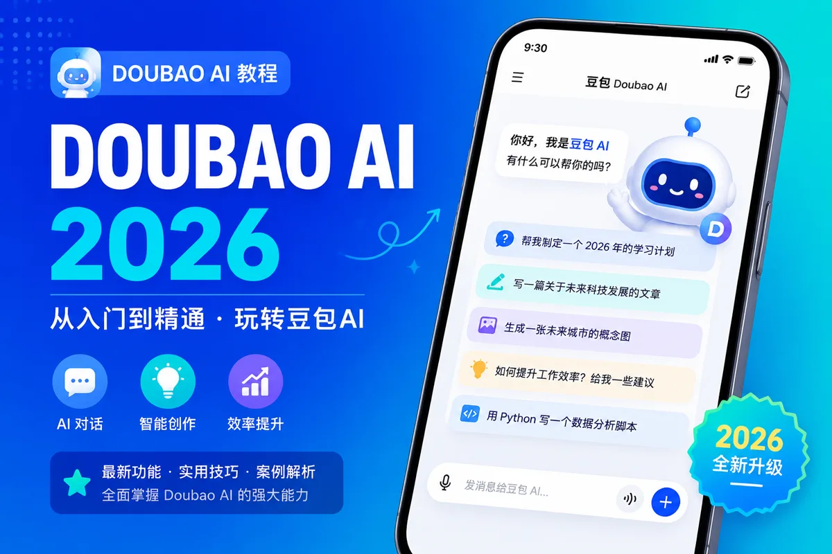 豆包AI使用教程：2026全平台指南