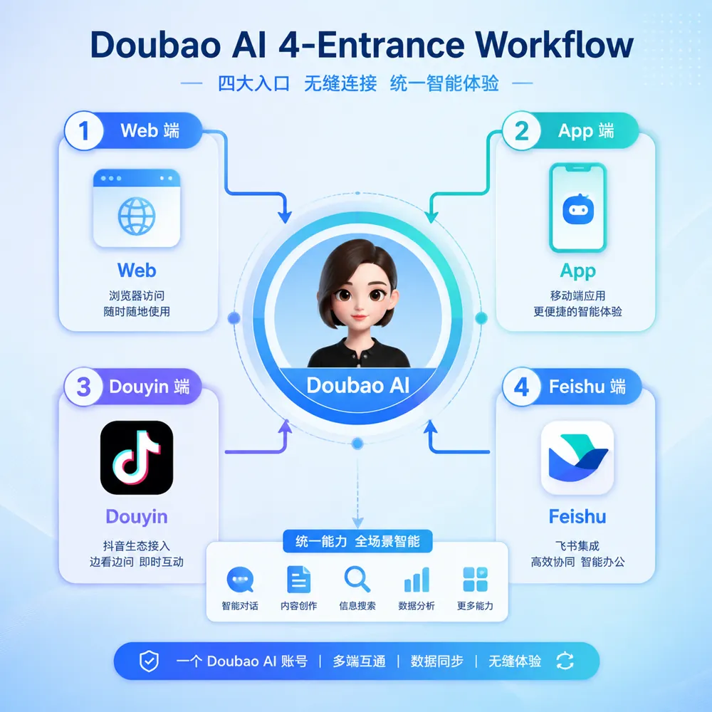 豆包网页版使用流程图