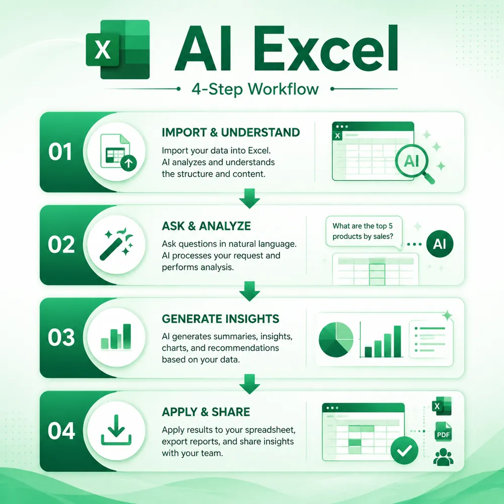 AI Excel工作流程图
