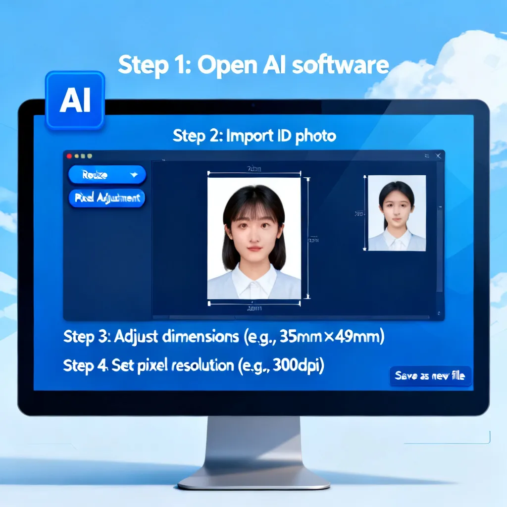 ai里面怎么修改证件照尺寸和像素配图1