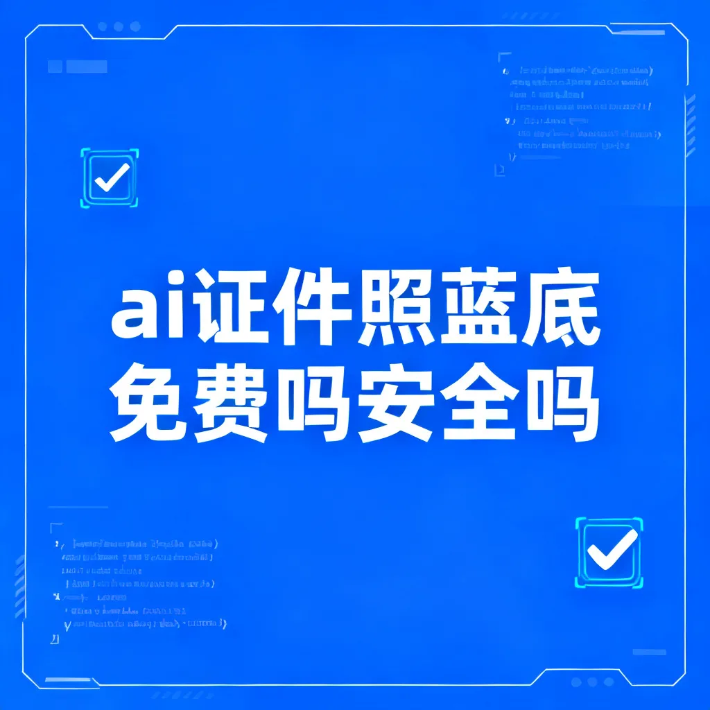 ai证件照蓝底免费吗安全吗配图1