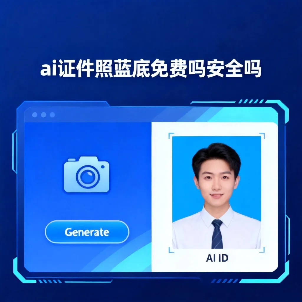 ai证件照蓝底免费吗安全吗配图2