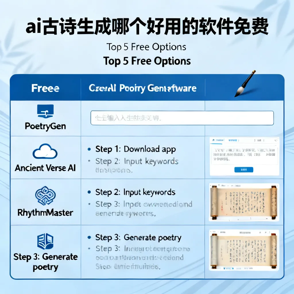 ai古诗生成哪个好用的软件免费配图1