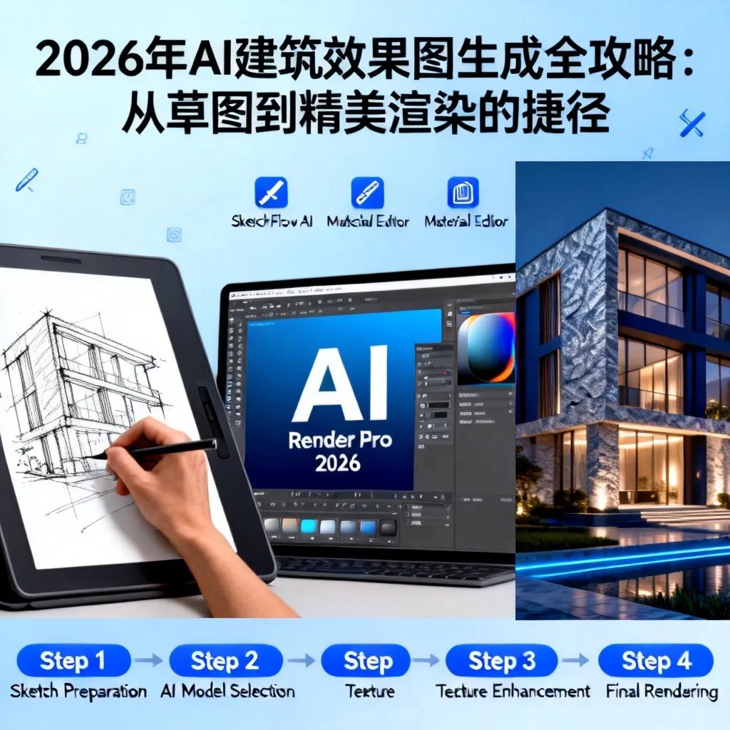2026年AI建筑效果图生成全攻略：从草图到精美渲染的捷径与实战指南