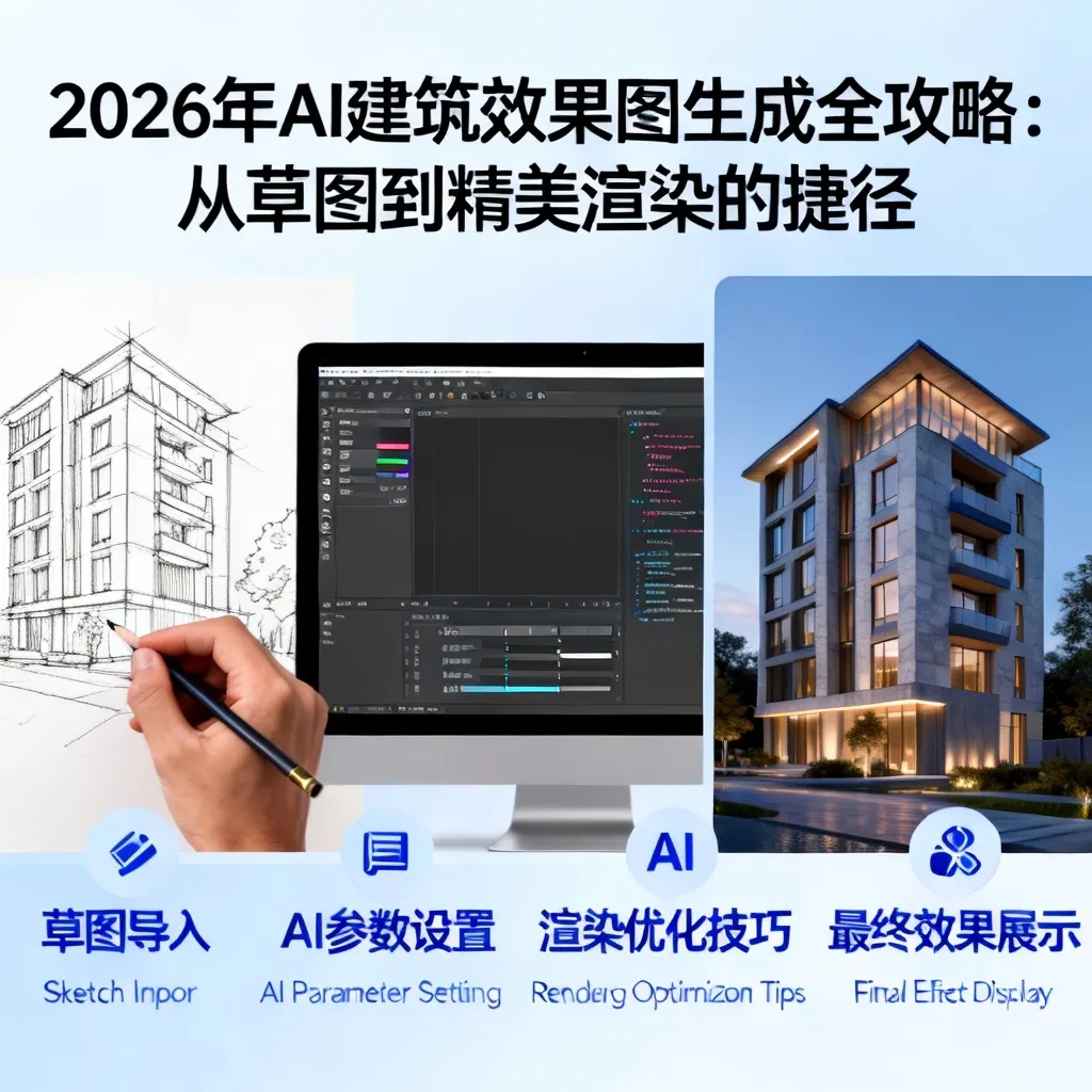 2026年AI建筑效果图生成全攻略:从草图到精美渲染的捷径配图2