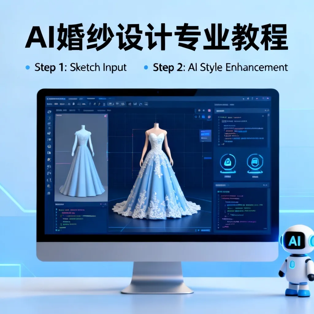 2026婚礼季必备：AI婚纱设计全攻略，5分钟搞定绝美定制款！