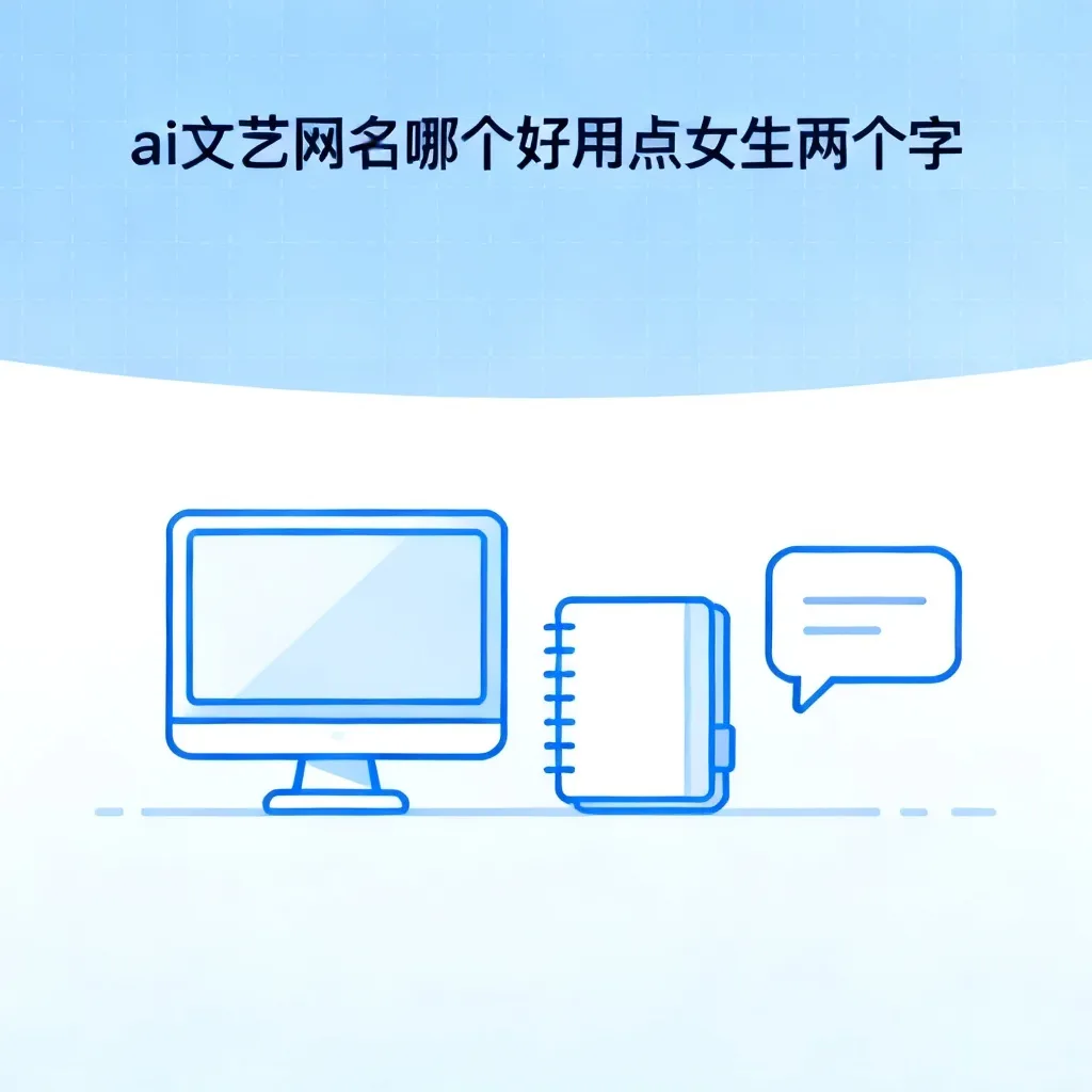 ai文艺网名哪个好用点女生两个字配图1