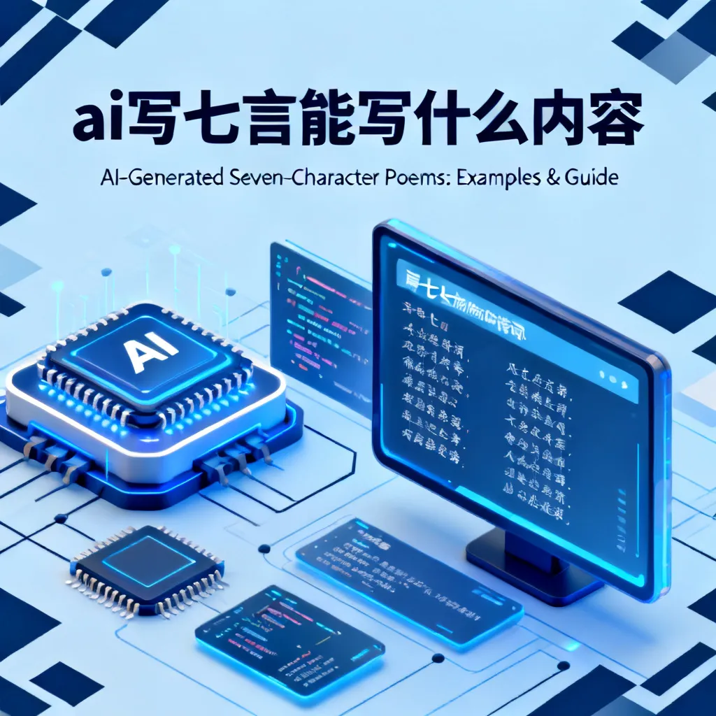 2026年AI写七言绝句全解析：它能写什么内容？从格律到意境深度评测