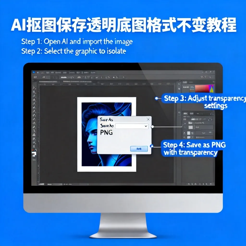 ai抠图怎么保存透明底图格式不变配图2