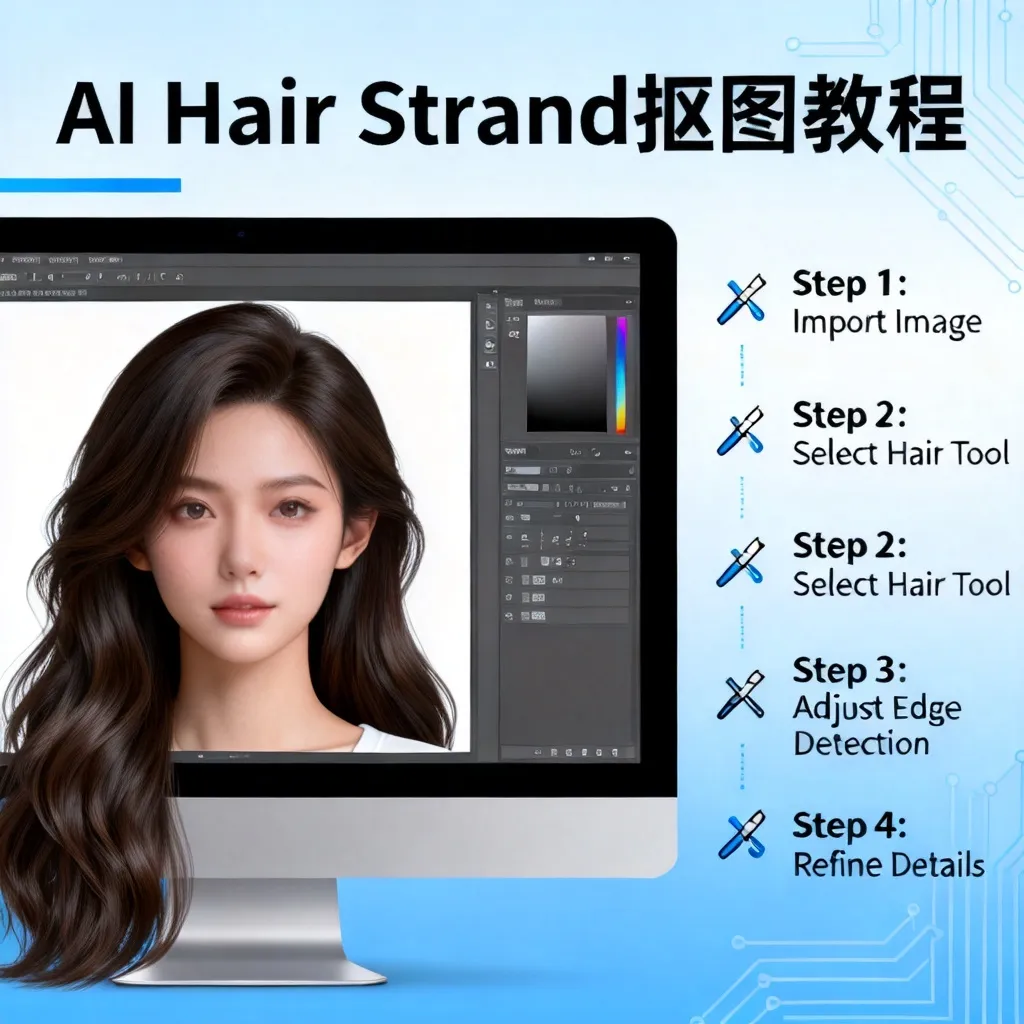 ai抠图头发丝怎么操作好看配图1