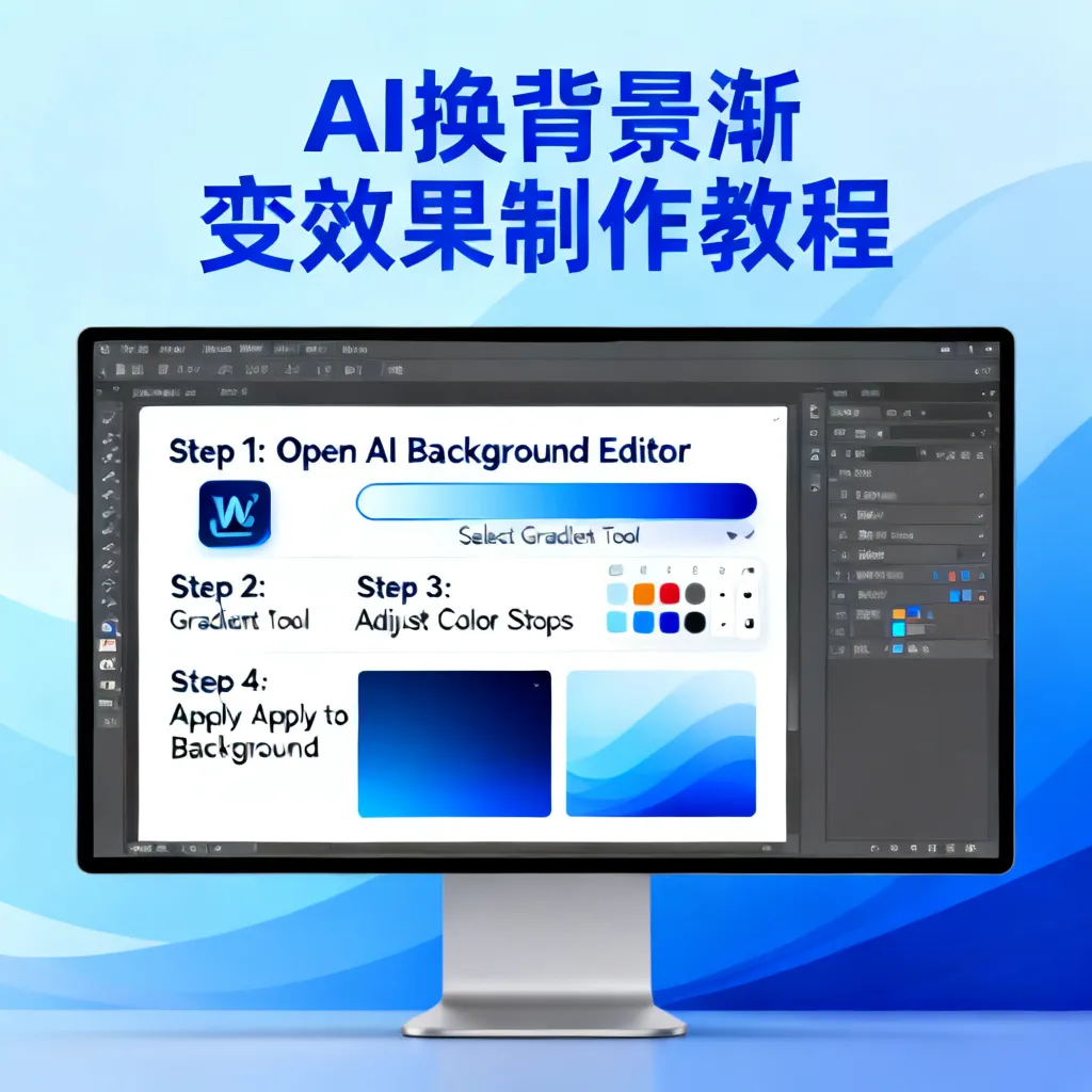 ai换背景怎么做渐变效果配图1