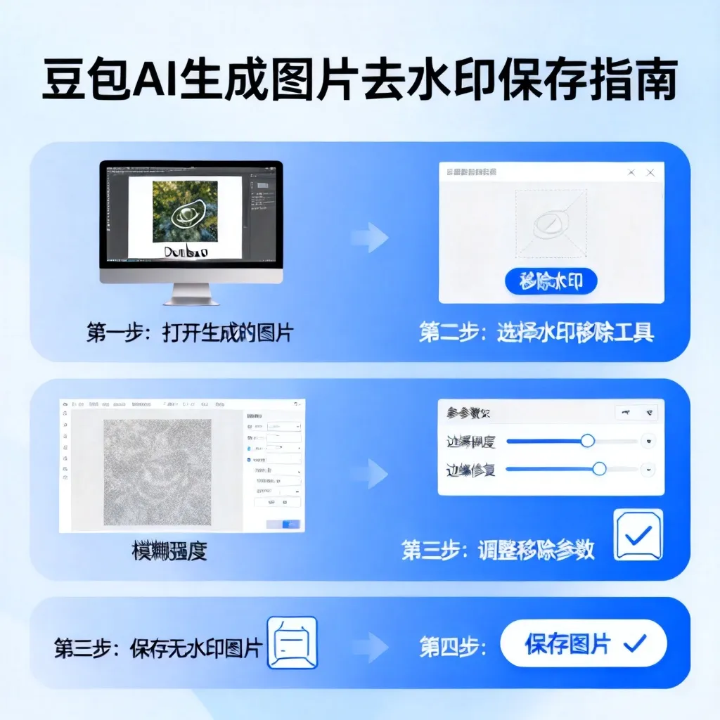 豆包ai生成的图片怎么去水印保存配图2