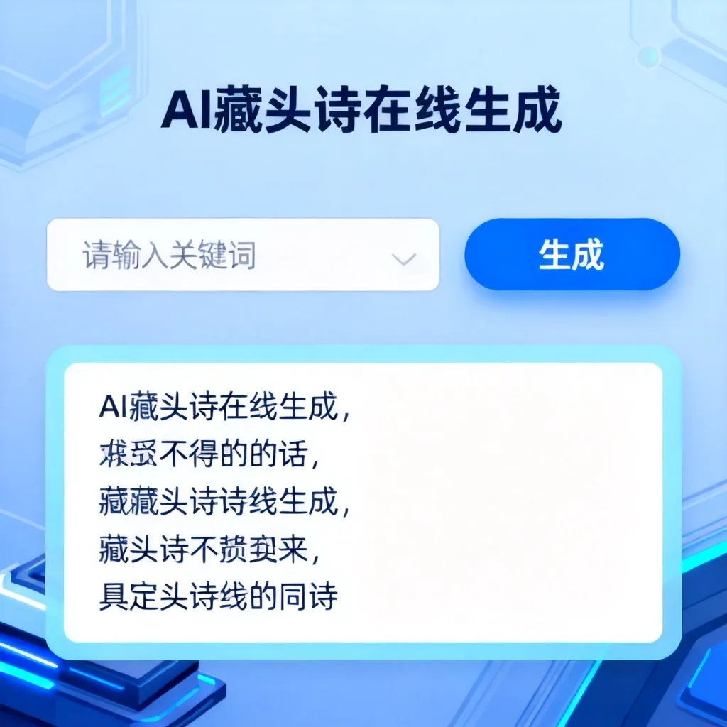 ai藏头诗在线生成配图1