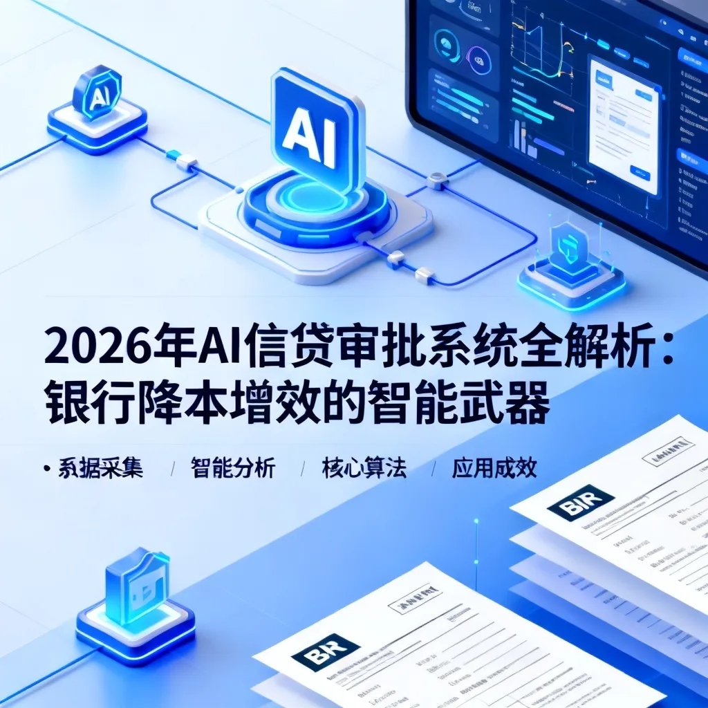 2026年AI信贷审批系统全解析:银行降本增效的智能武器配图1