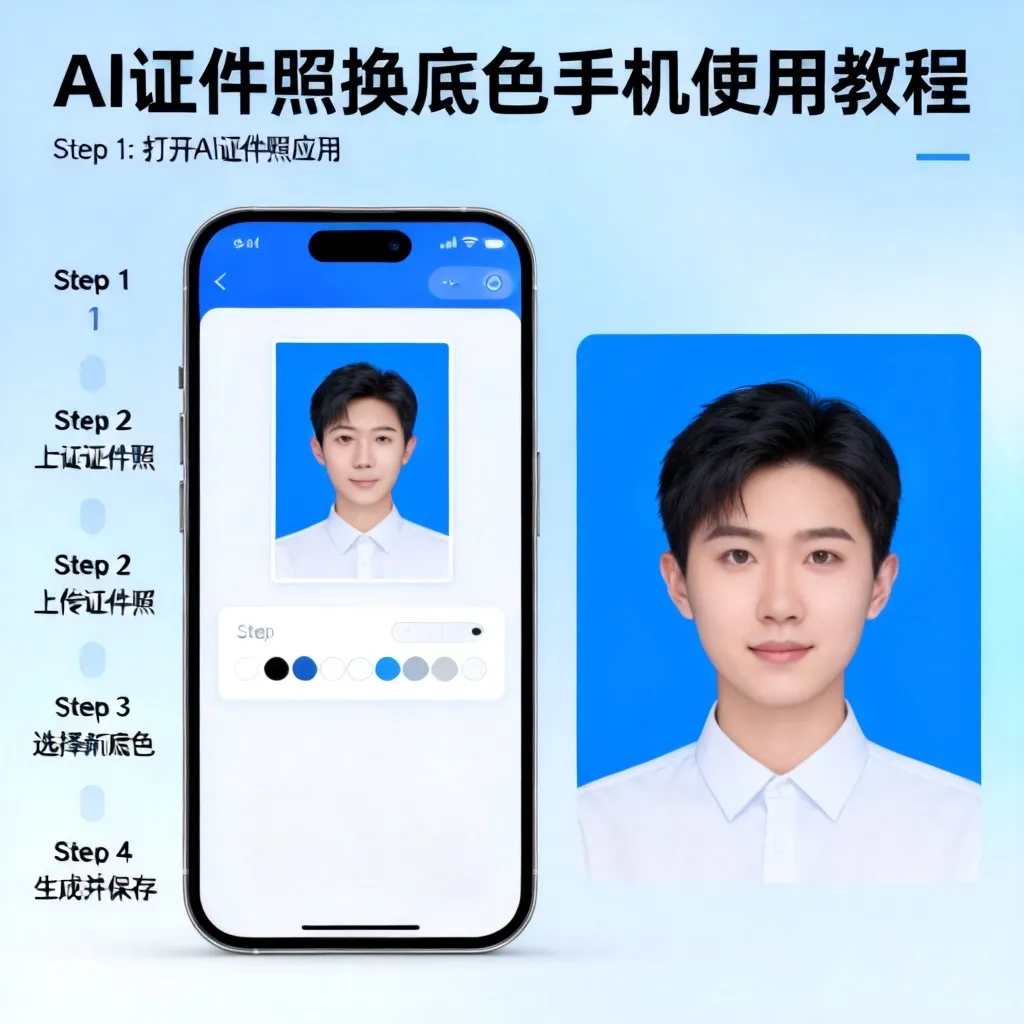 ai证件照换底色好用吗手机配图1