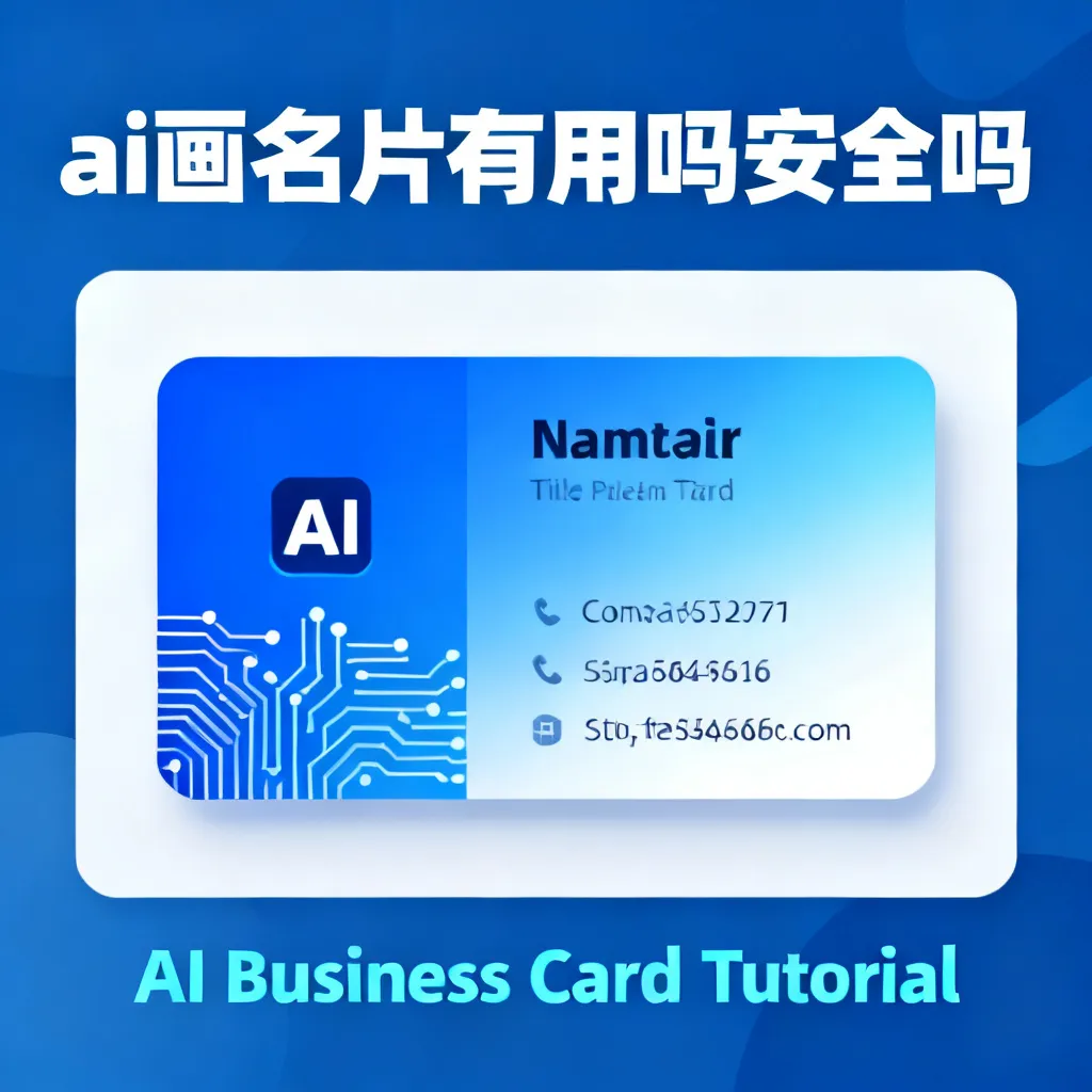 **2026年AI画名片到底有用吗安全吗？我的亲身实测与避坑指南**