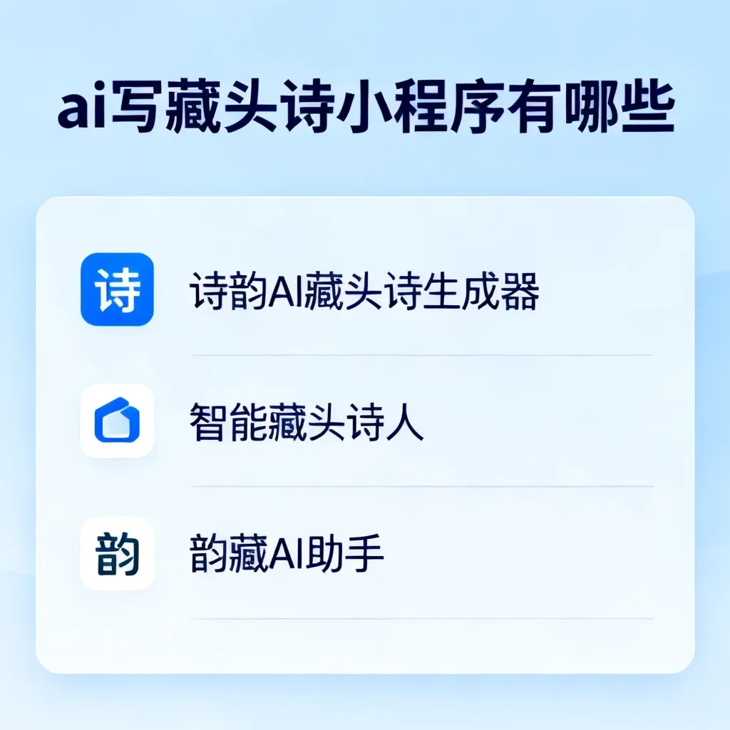 2026年我亲测了12款AI写藏头诗小程序，这5个才是真正的黑马