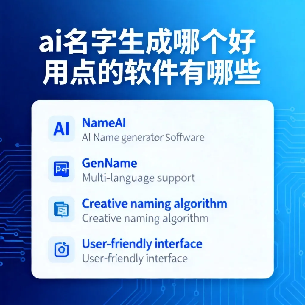 ai名字生成哪个好用点的软件有哪些配图1