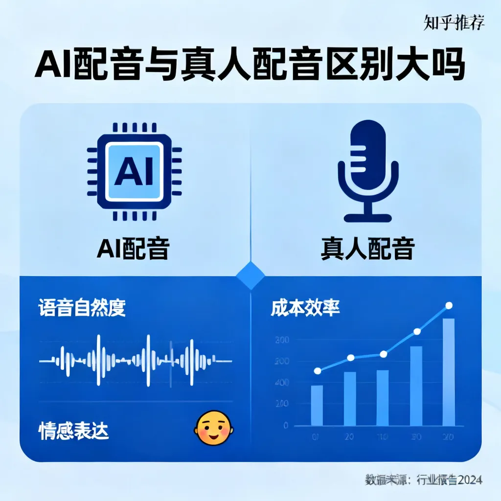 AI配音和真人配音区别大吗？2026年最新实测对比与知乎高赞推荐