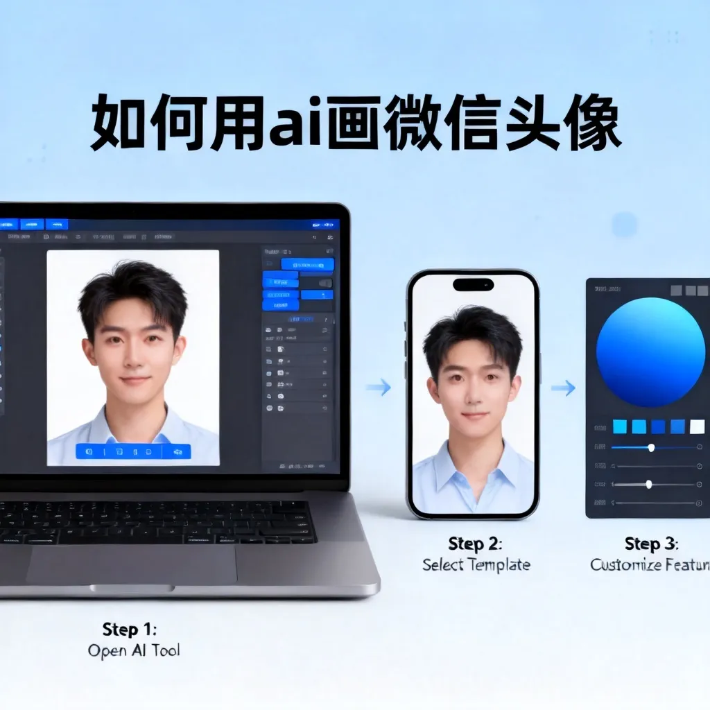 如何用ai画微信头像配图1