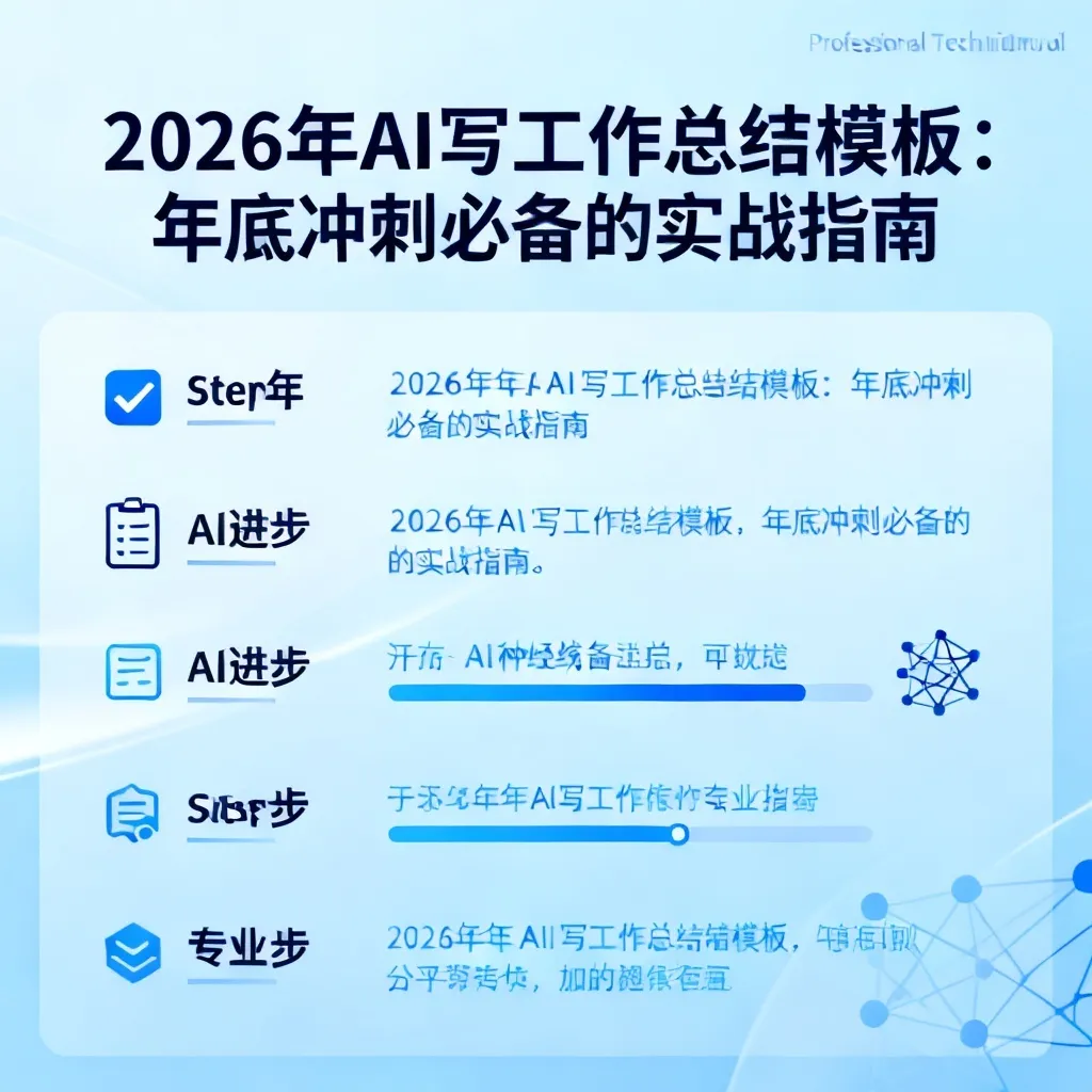 2026年AI写工作总结模板:年底冲刺必备的实战指南配图2