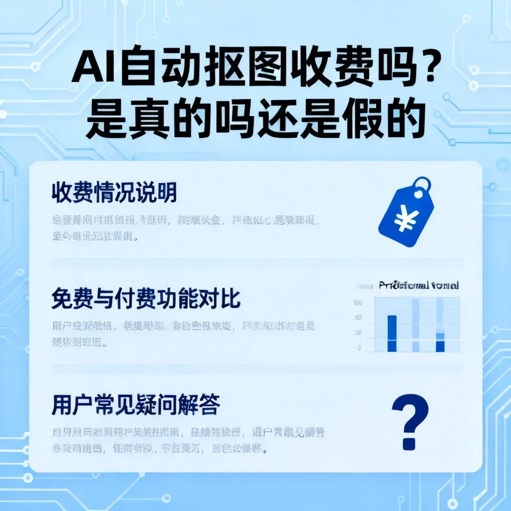 ai自动抠图收费吗是真的吗还是假的配图1