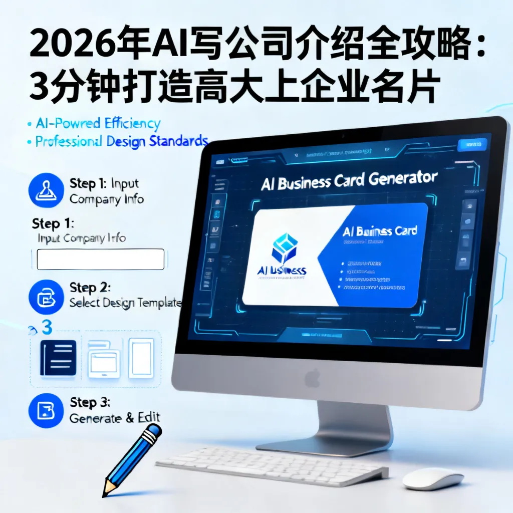 2026年AI写公司介绍全攻略:3分钟打造高大上企业名片配图1