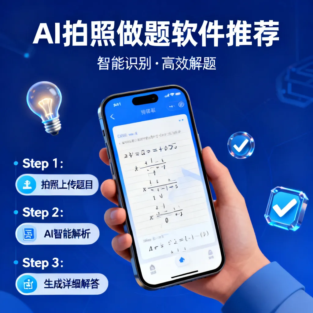2026年AI拍照做题软件推荐：告别辅导焦虑，这6款神器让学习效率翻倍！