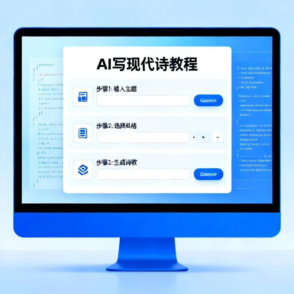 ai写现代诗教程视频配图2