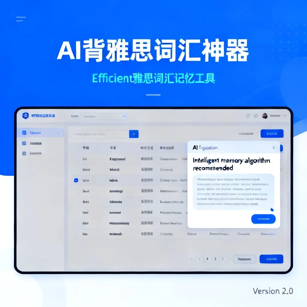 2026年雅思上岸必看：这款AI背雅思词汇神器让你告别死记硬背！