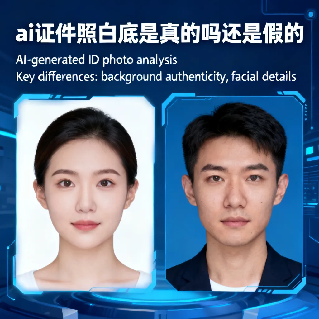 2026年真相揭秘：ai证件照白底是真的吗还是假的？别被忽悠了