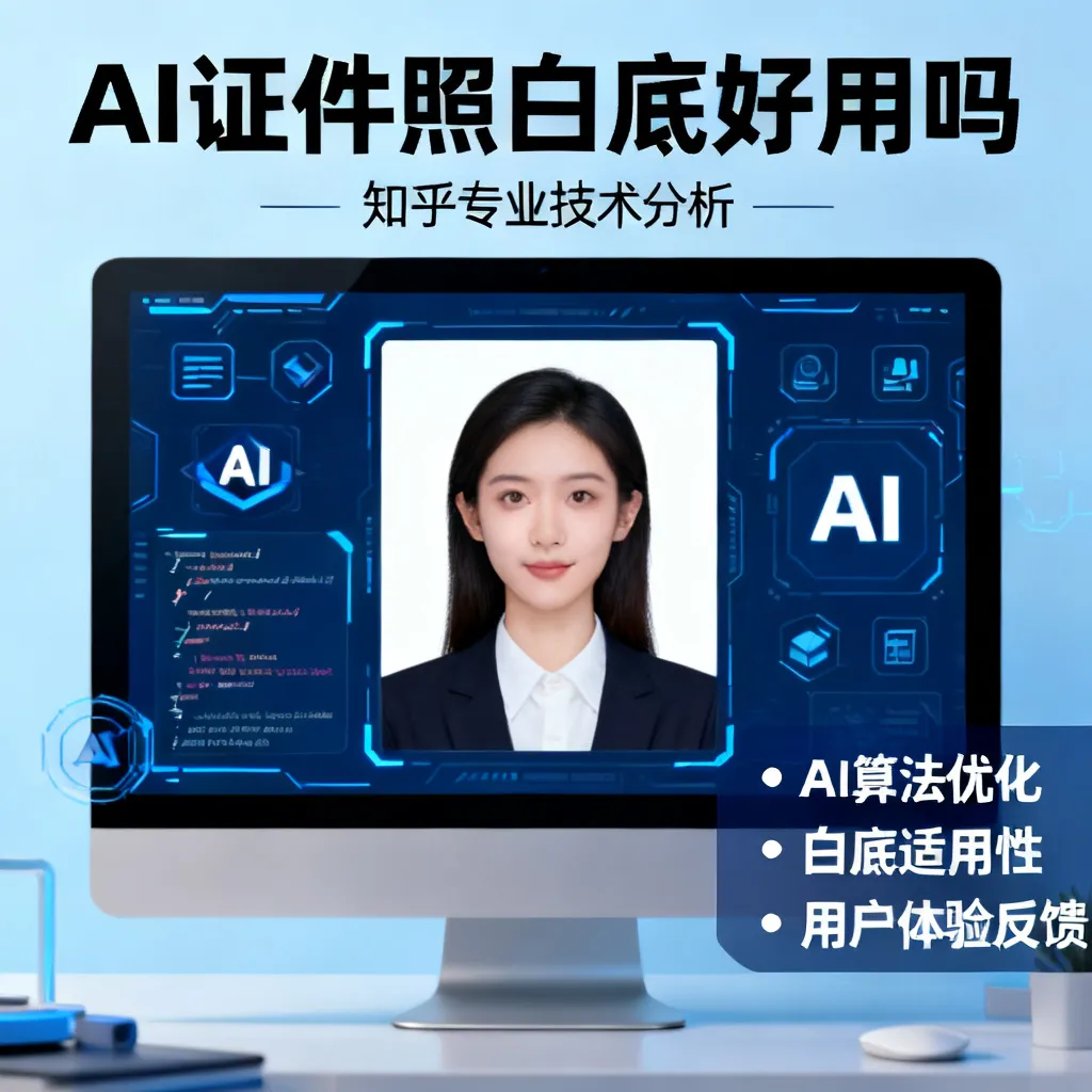 ai证件照白底好用吗知乎文章配图1