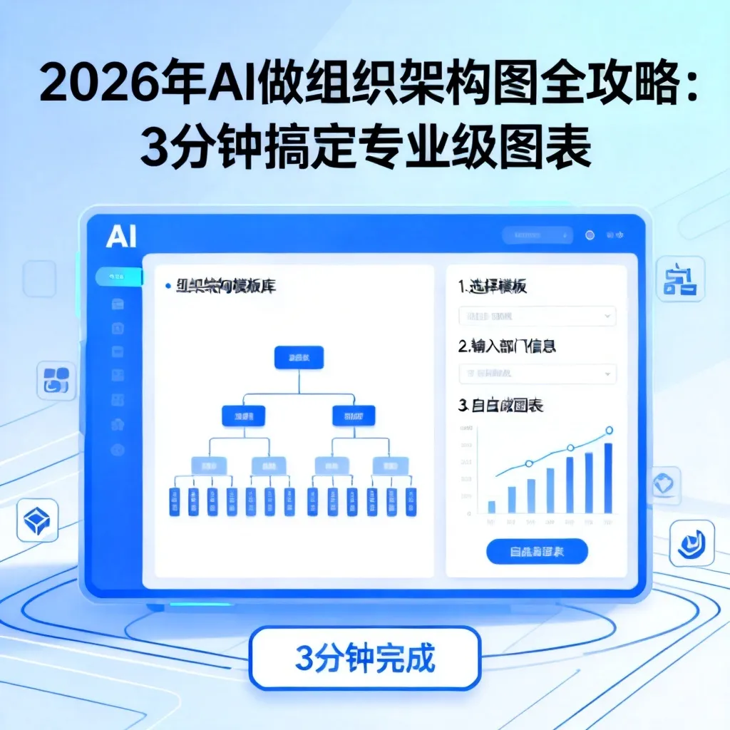 2026年AI做组织架构图全攻略:3分钟搞定专业级图表配图2