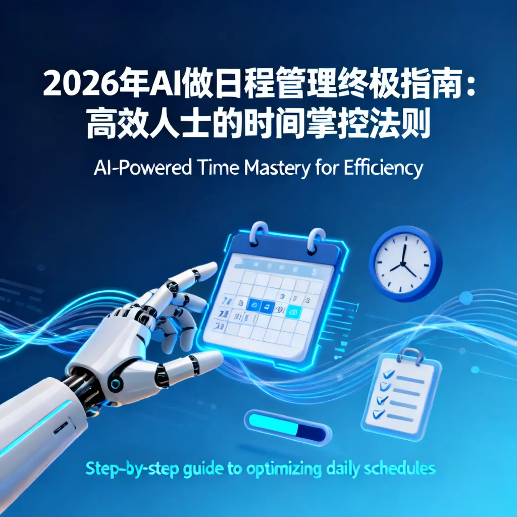 2026年AI做日程管理终极指南:高效人士的时间掌控法则配图1