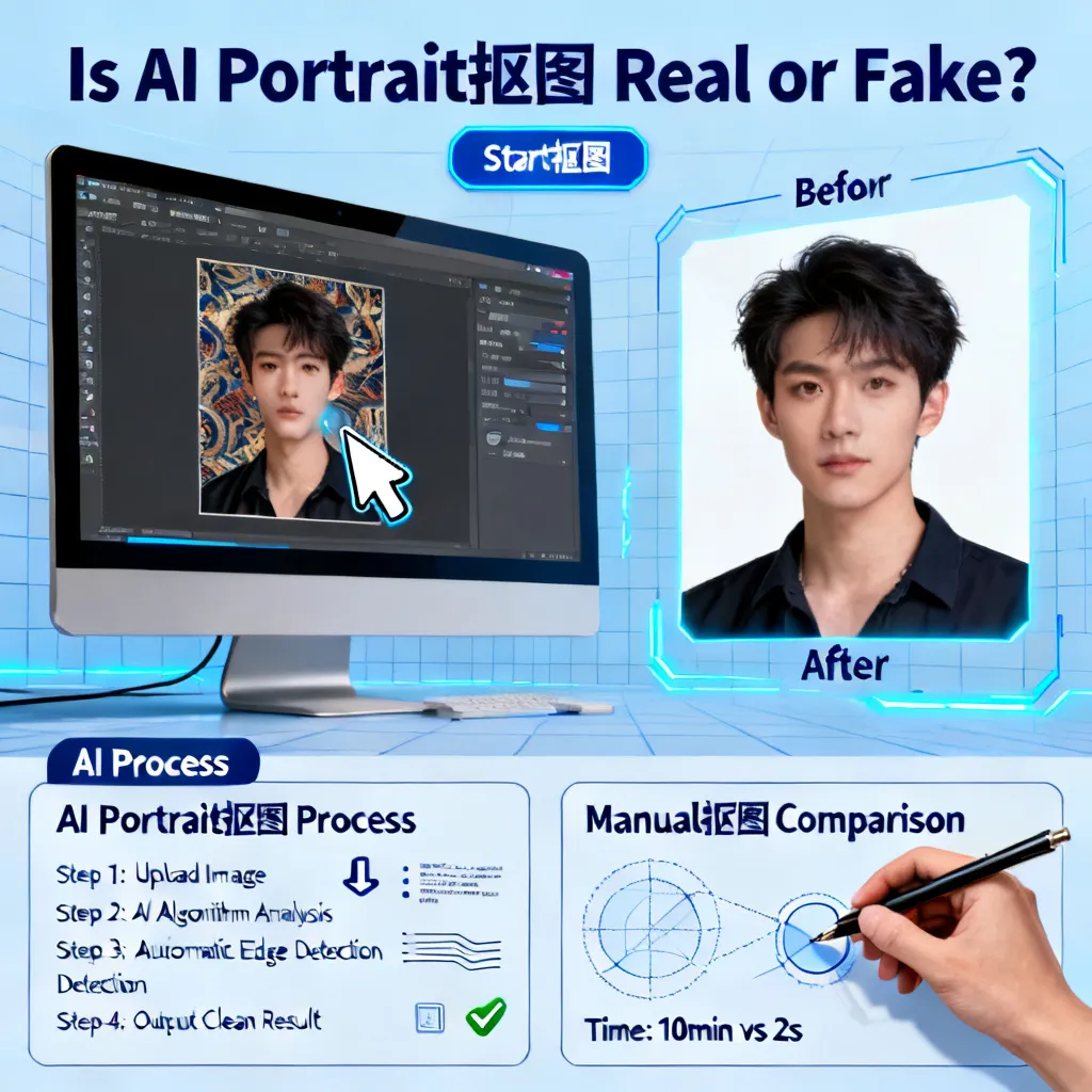 ai人像抠图是真的吗还是假的配图1