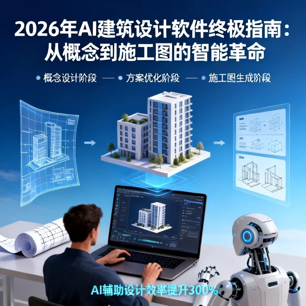 2026年AI建筑设计软件终极指南：从概念到施工图的智能革命与实战解析