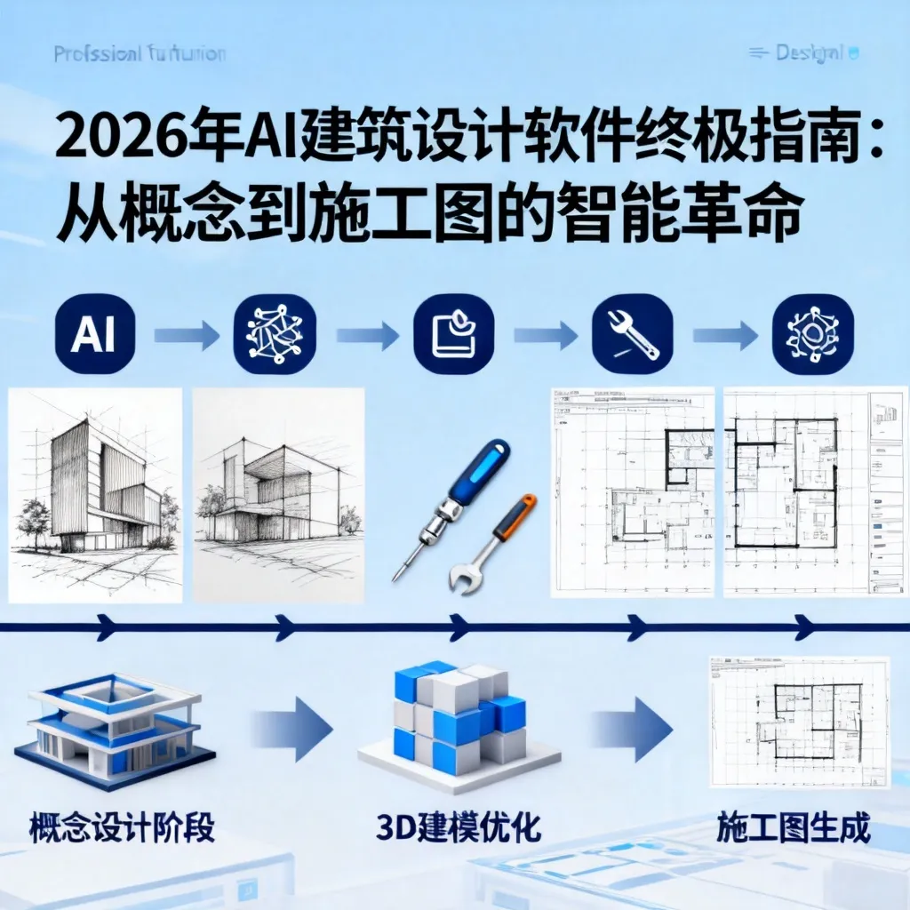 2026年AI建筑设计软件终极指南:从概念到施工图的智能革命配图2