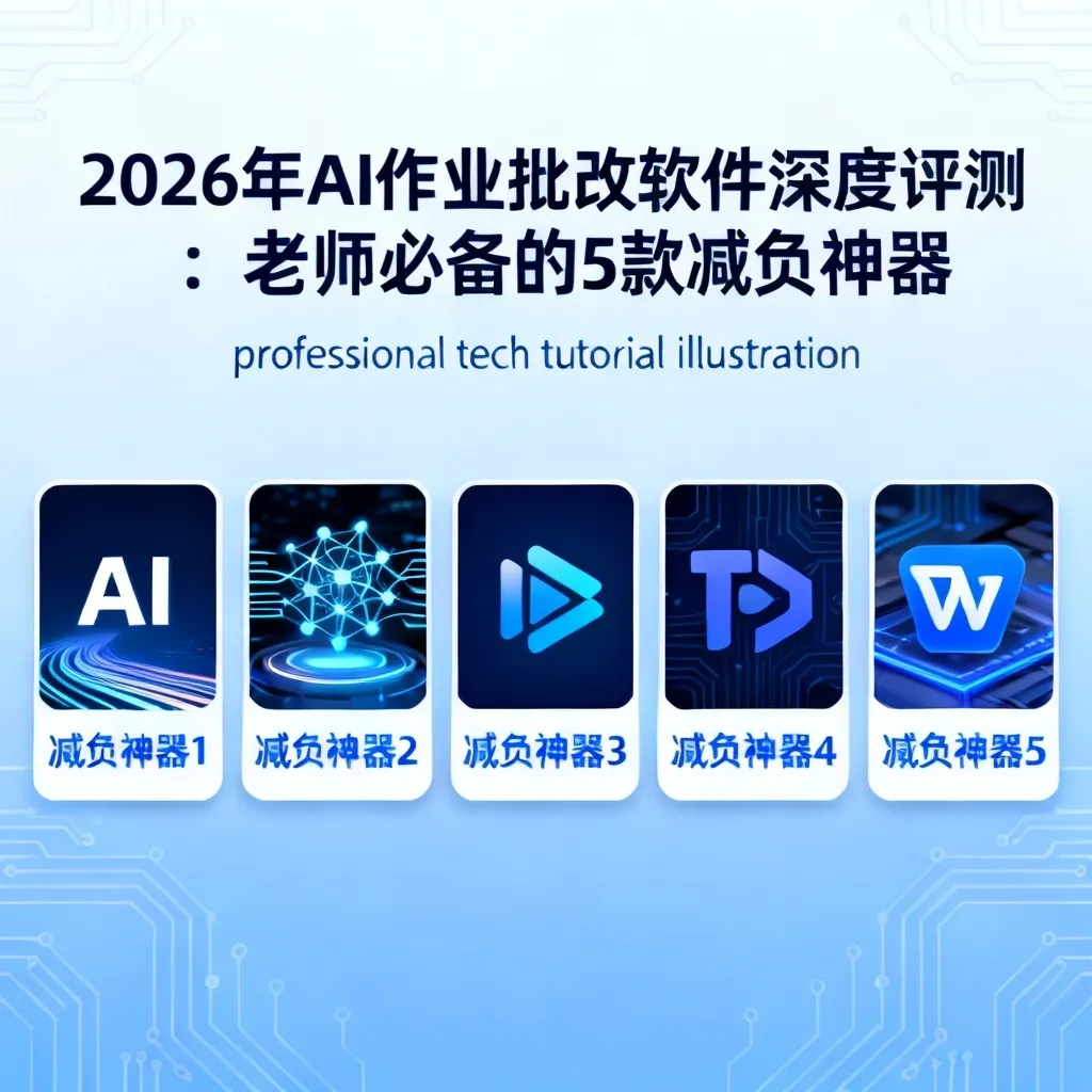 2026年AI作业批改软件深度评测:老师必备的5款减负神器配图1