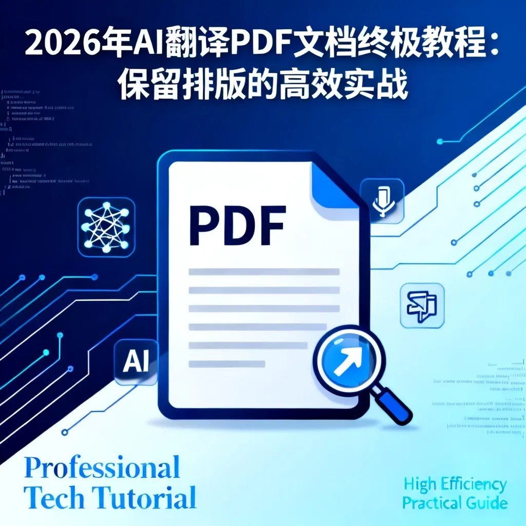 2026年AI翻译PDF文档终极教程:保留排版的高效实战配图1