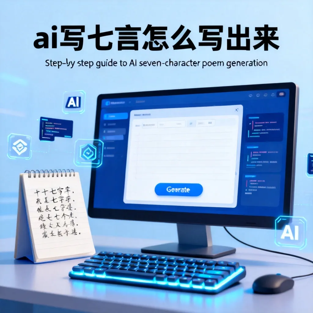 2026年AI写七言绝句全攻略：从零到精通怎么写出来？