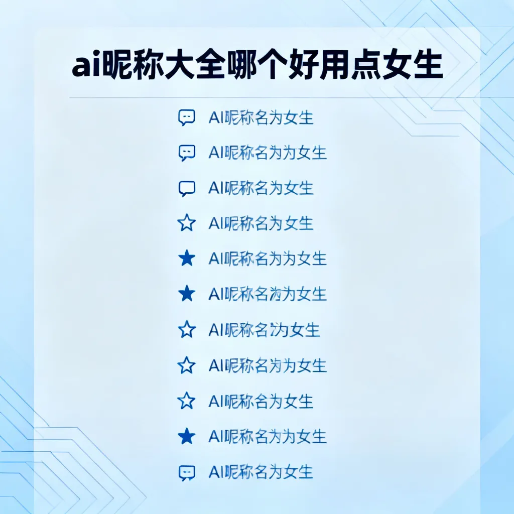 ai昵称大全哪个好用点女生配图2