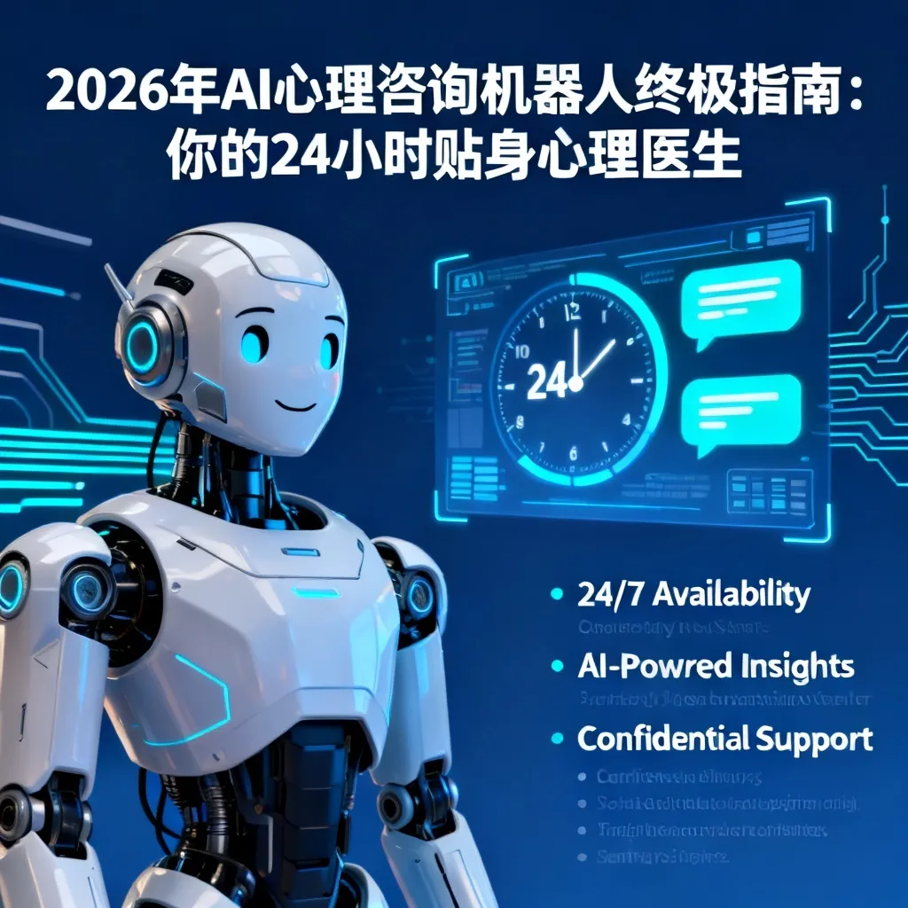 2026年AI心理咨询机器人终极指南:你的24小时贴身心理医生配图1