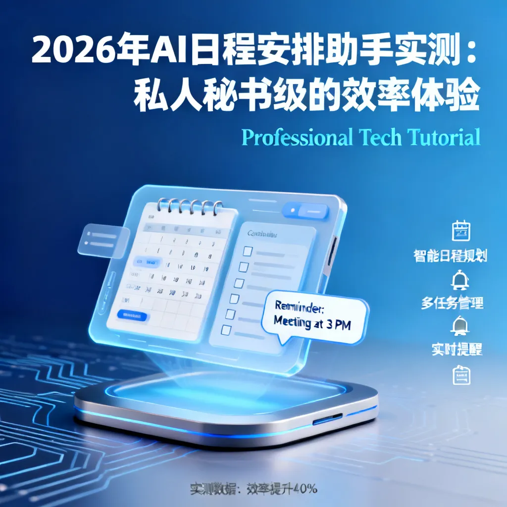 2026年AI日程安排助手实测：私人秘书级的效率体验配图2