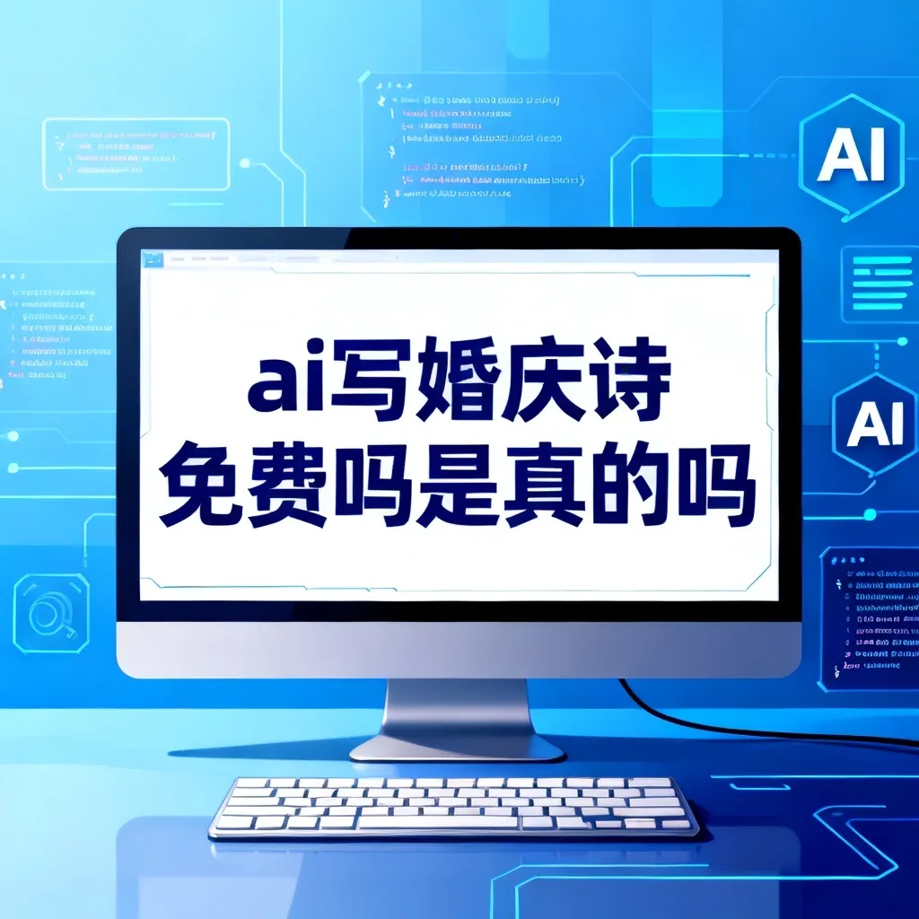 ai写婚庆诗免费吗是真的吗配图2