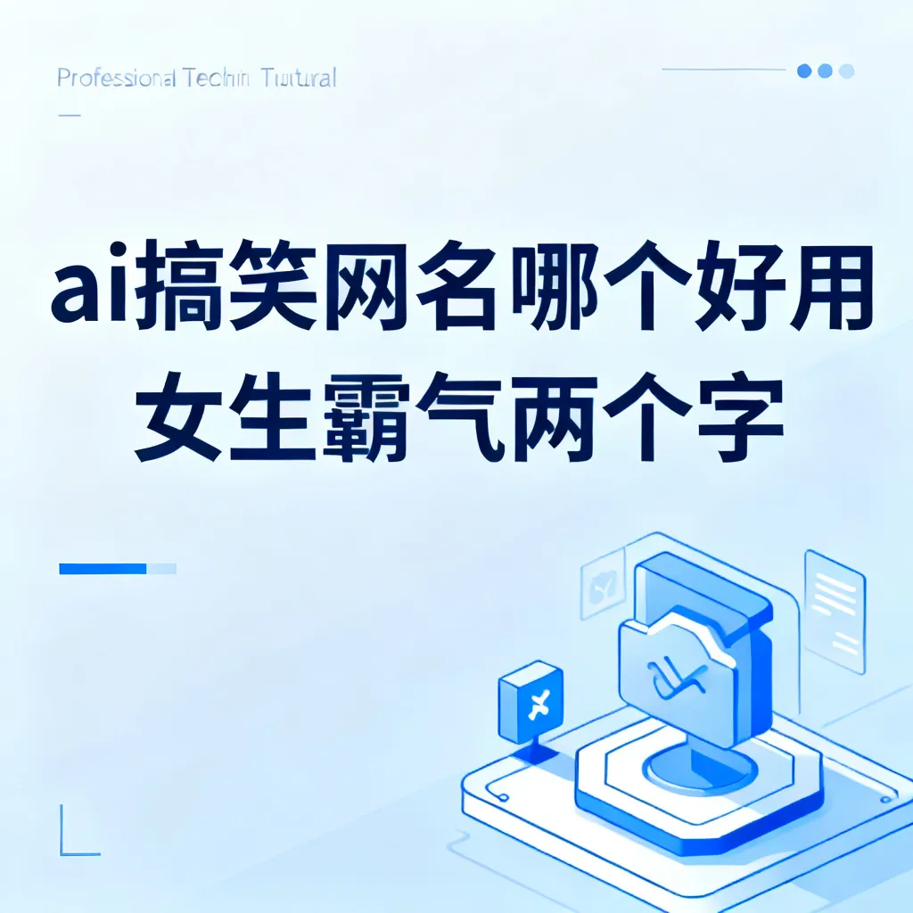 ai搞笑网名哪个好用女生霸气两个字配图1